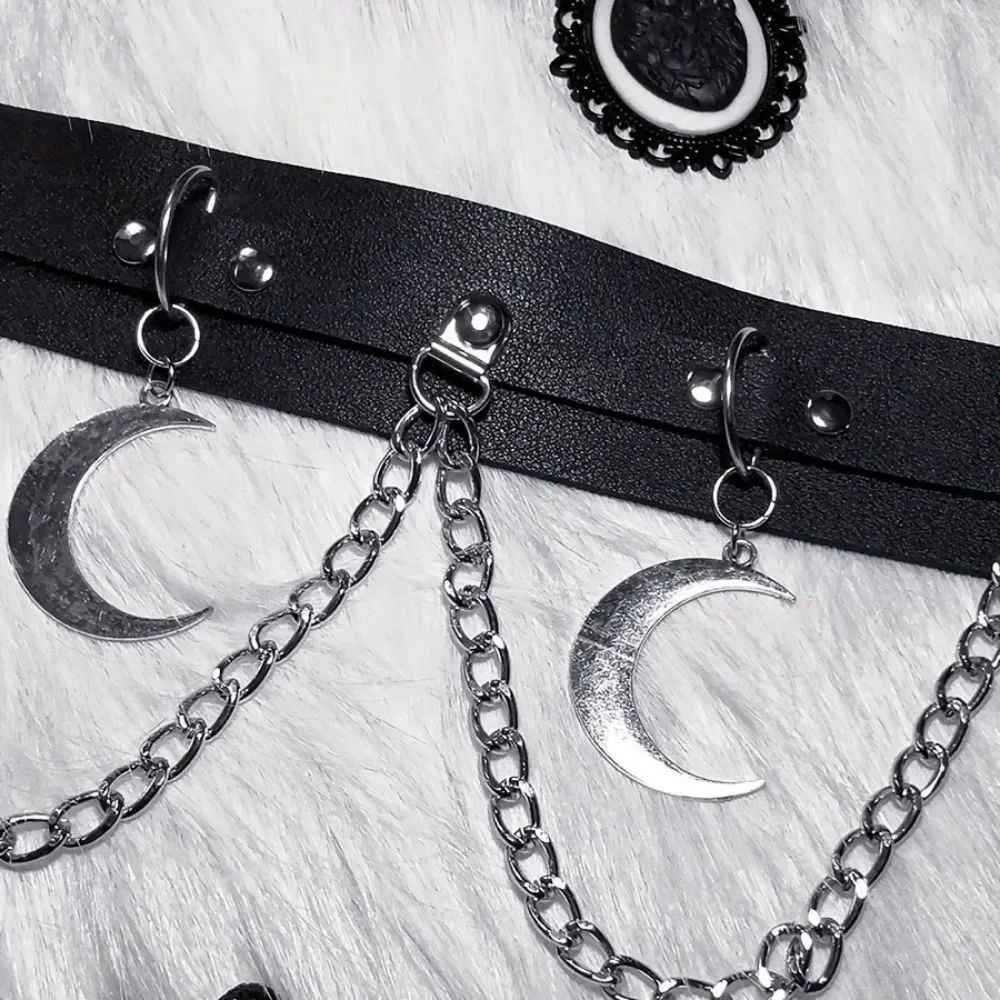 Punk Goth Women Waist Chain Y2K JK Accessory Trendy Waist Belt