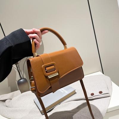 Tasche Umhängetasche Strukturierte Handtasche Schlichte Mode Schulter Strukturierte Kleine Quadratische Tasche