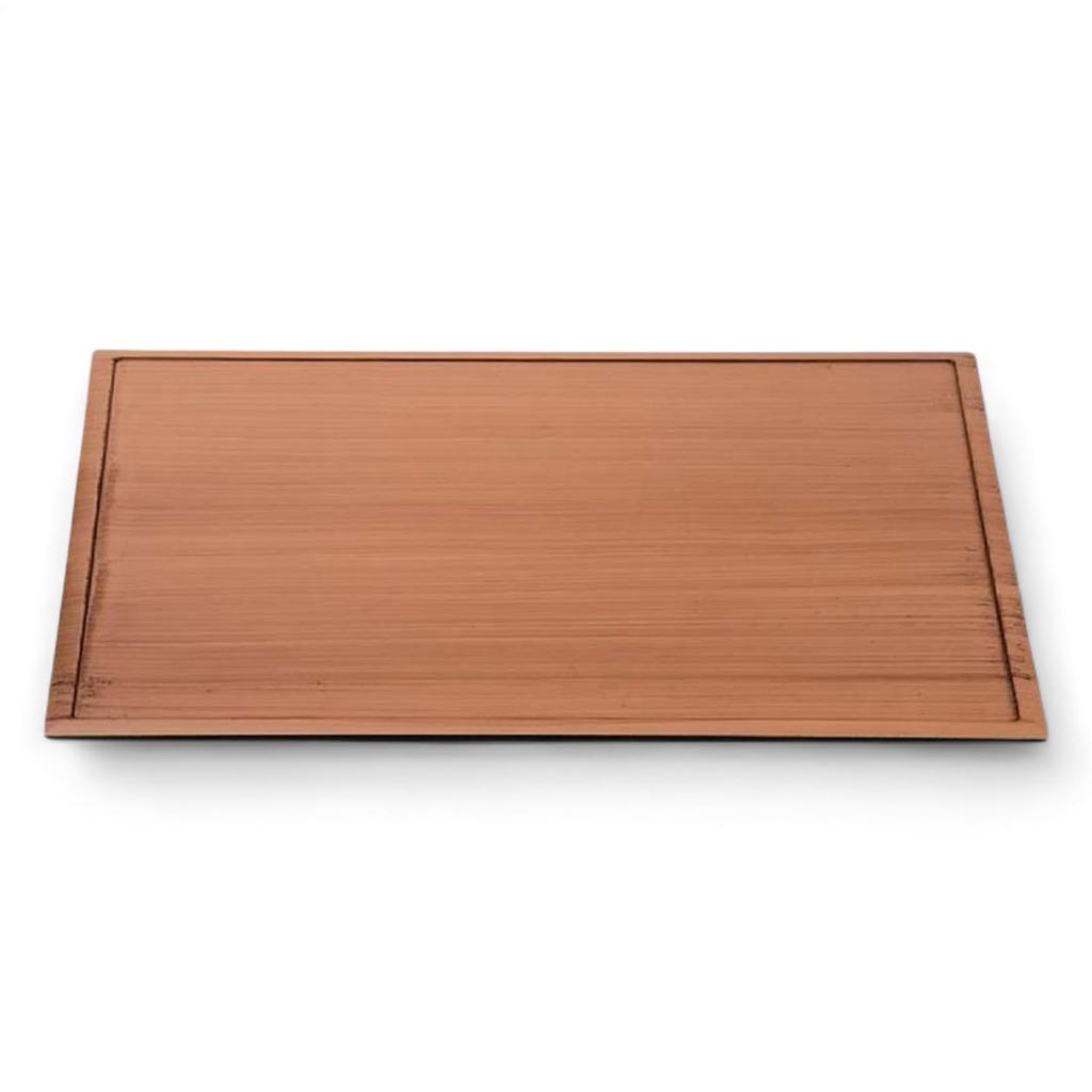 Unryu Long Tray with Grain 39cm Lacquerware Made In Japan J-kitchens Double-Sided (Tray) Japanese-style Lacquer/Green Rim, Black, (Shaku 3), 6-89-10,