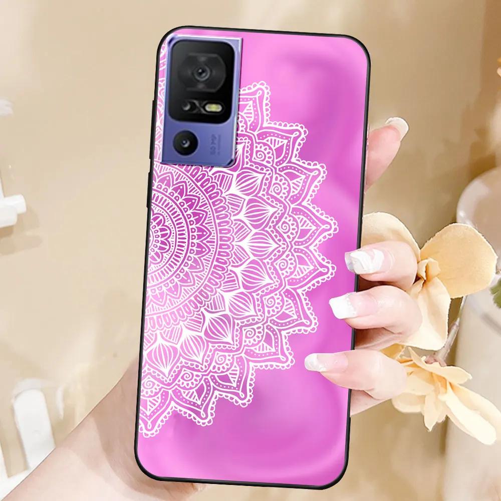 Case For TCL 40 SE Coque TPU Soft Silicone Fashion Phone Funda For TCL 40 SE Back Cover Floral Case Luxury Capa Marble Bumper