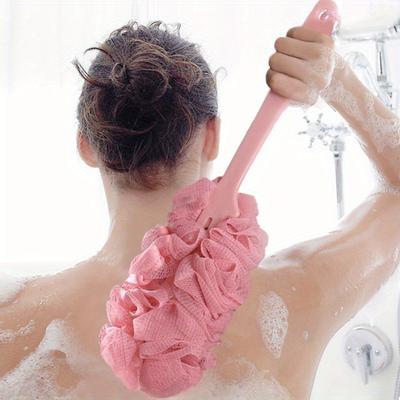 Szczotka do pleców z długą rączką Peelingi do ciała Szczotka do ciała do zawieszenia pod prysznic Gąbki Miękka siatka Szczotki do kąpieli pod prysznic Kąpiel