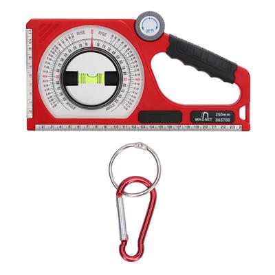 Neigungswinkelmesser Winkelmesser Messgerät Magnetischer Winkelmesser ABS mit Wasserwaage Werkzeug