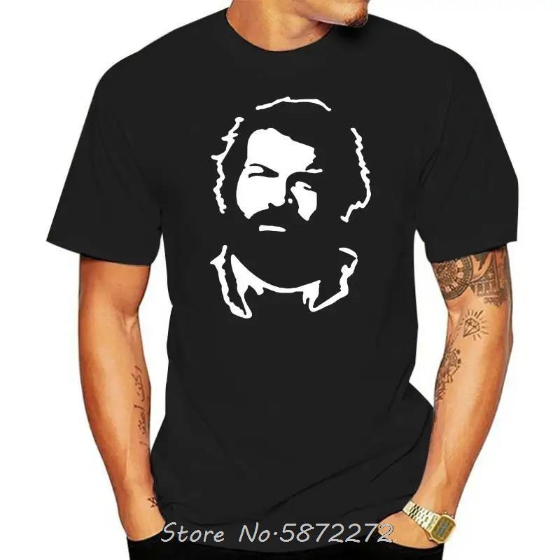 Fm10 Tshirt Uomo BUD SPENCER Cult Movie Film CINEMAamp TV Unisex Cotton T Shirt Fitness Tshirt Oversized Tees Mens Clothing