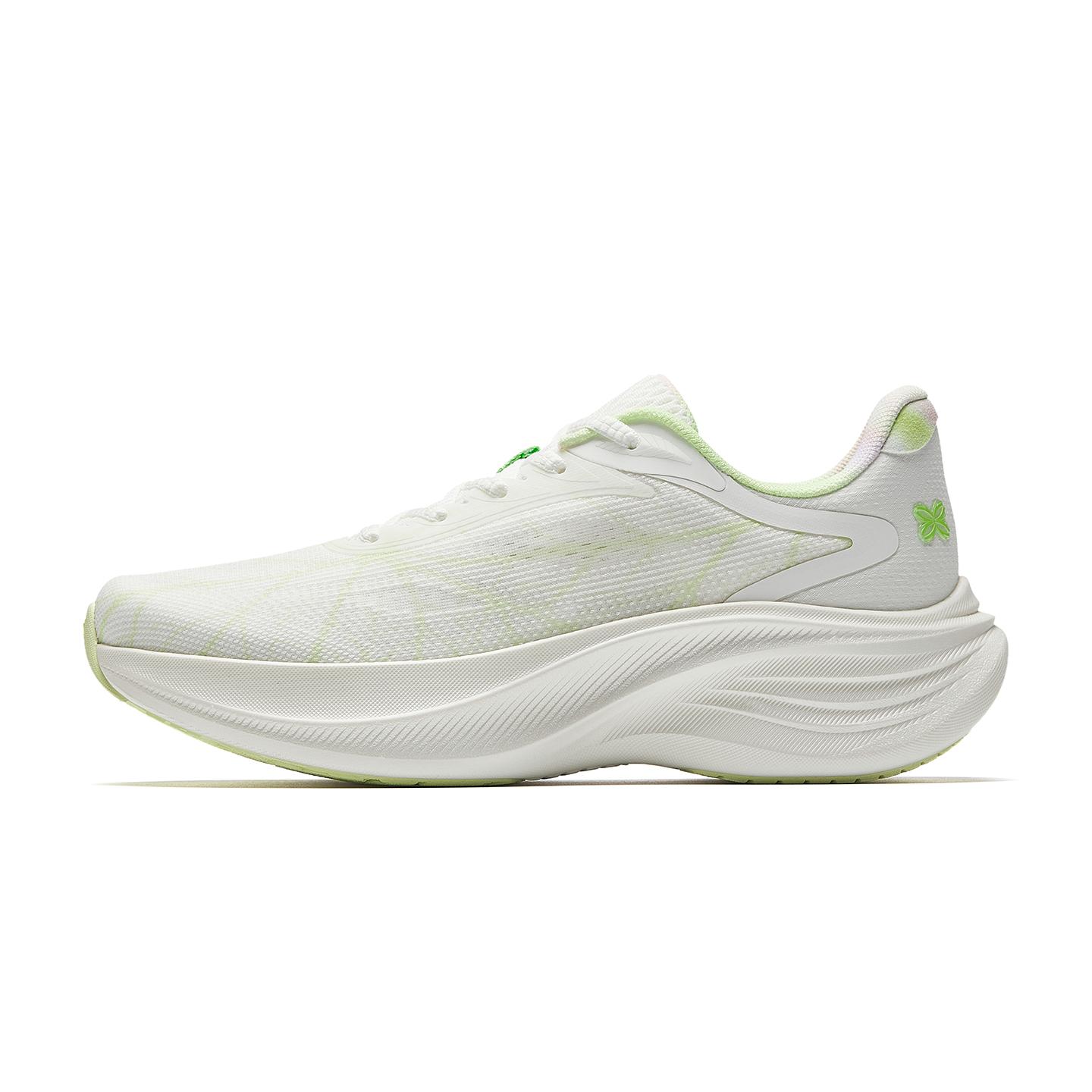 

Anta Leaf Comfortable Versatile Fabric Shock Absorbing Wear Resistant Non Slip Low Top Running Shoes Kids sneaker Paper-White 122625536-11 35.5