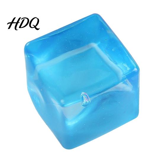 Transparent Stress Cube Clear Squeeze Toy Anxiety Relief Sugar Ball Sensory Portable Soft Stretchy Ice Pinch Party Favors