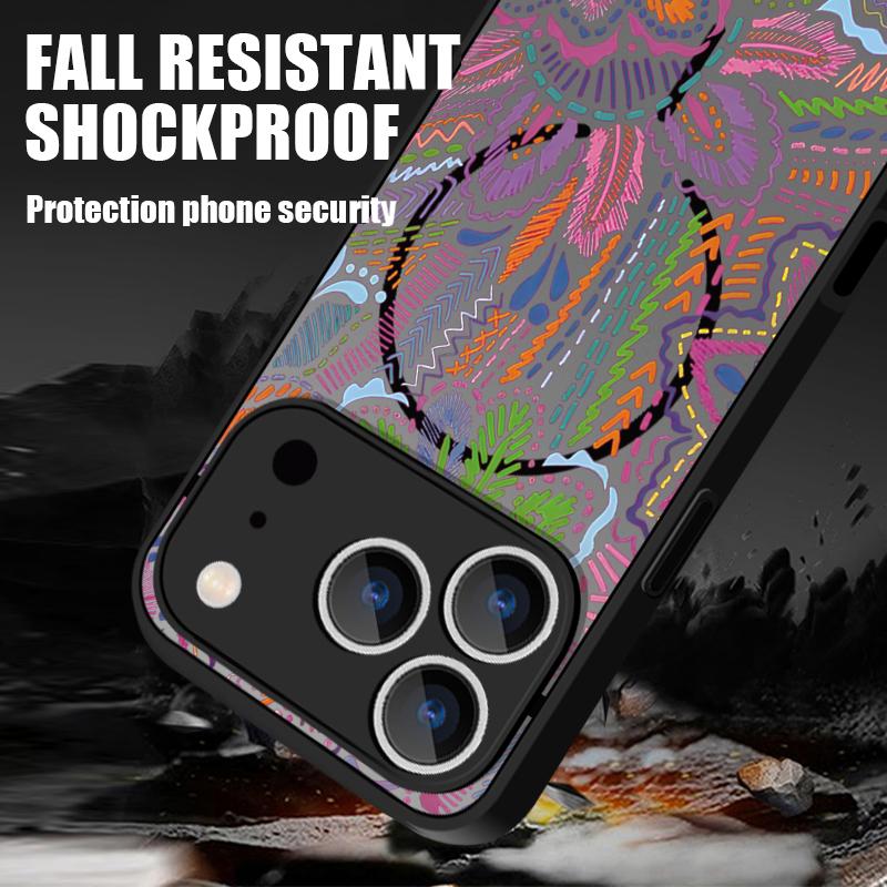 Translucent Matte Magnetic Phone Case For iPhone 17 16 15 Pro 14 13 Pro Max 16e 17e For Magsafe Little Floral Hard PC Back Cover