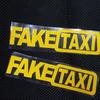 4pc Fake Taxi Sticker Vinyl Decal Car Window Drift Funny Tuning