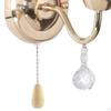 Of Crystal Sconce E27 Mount Lamp Lighting Fixture for Home Aisle Hallway