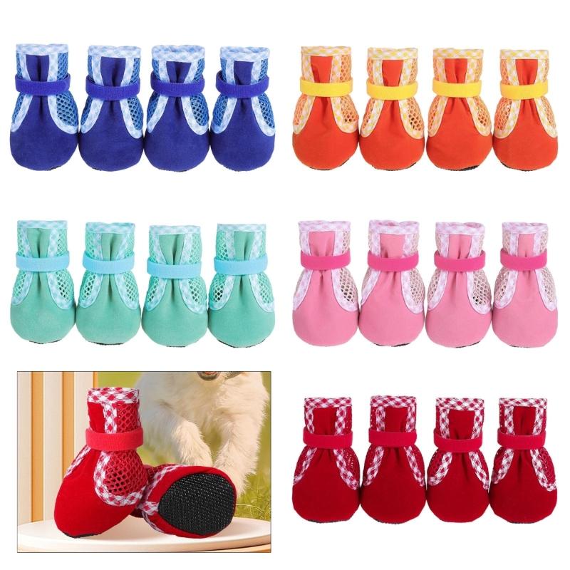 Pet Comfortable Shoes Set Permeable Dog Boot Comfortable Dog Booties Ensuring Safety and Comfort
