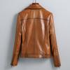 Spring and Autumn Genuine Leather Jacket Women's Sheepskin Motorcycle Suit Slim Short Small Leather Jacket Casual Jacket