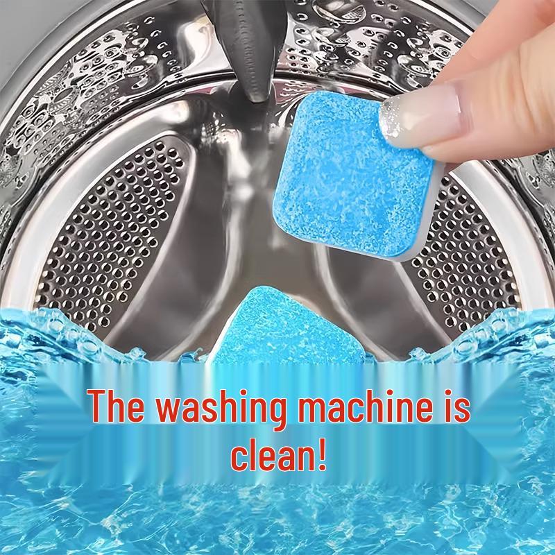 Brausetabletten zur Waschmaschinenreinigung für automatische Desinfektion und Fleckenentfernung.