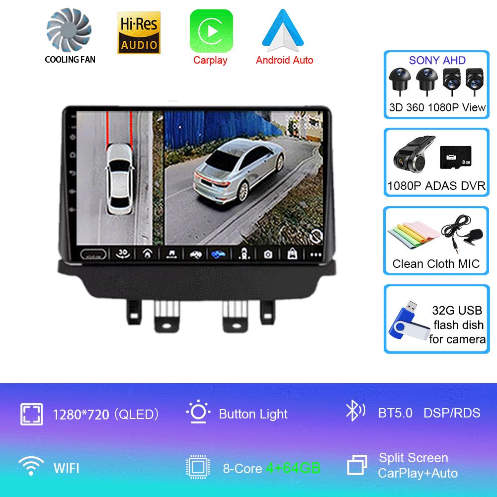 Android 14 Car Radio For Mazda CX-3 CX3 2 DK 2014 - 2021 Navigation GPS Multimedia Player WIFI Stereo Video BT Wireless Carplay