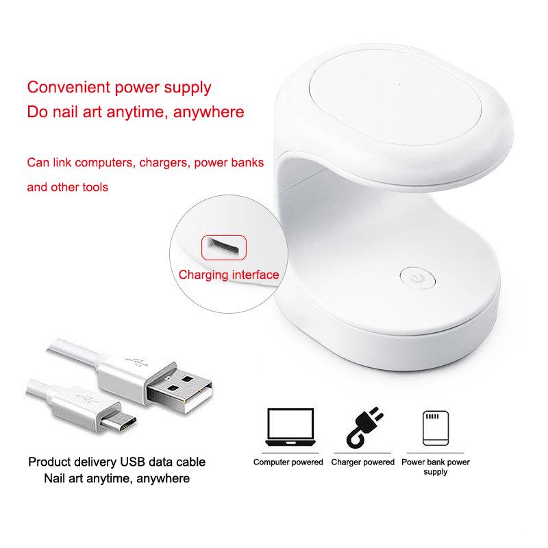 Mini Nail Dryer UV Lamp Manicure Machine Single Finger Nails Art Tool Gel Polish 16W Nail Dryer LED Lamp Manicure Tools With USB