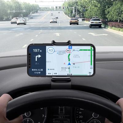 Držák telefonu do auta otočný o 360 stupňů Univerzální držák s klipem na palubní desku Stojan Držák GPS Podpora mobilního telefonu do auta Pro iPhone 16 Samsung