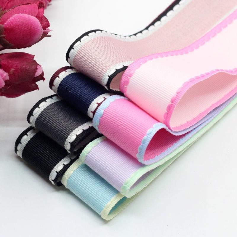 New (1 Meters/lot) 1'' (25mm) Jump  Line Grosgrain Satin Ribbon DIY Handmade Arts Decorative Crafts Hair Bow Sewing Accessories