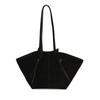 Vintage Wildleder-Tragetasche: Damen Schultertasche mit großem Fassungsvermögen für Herbst/Winter