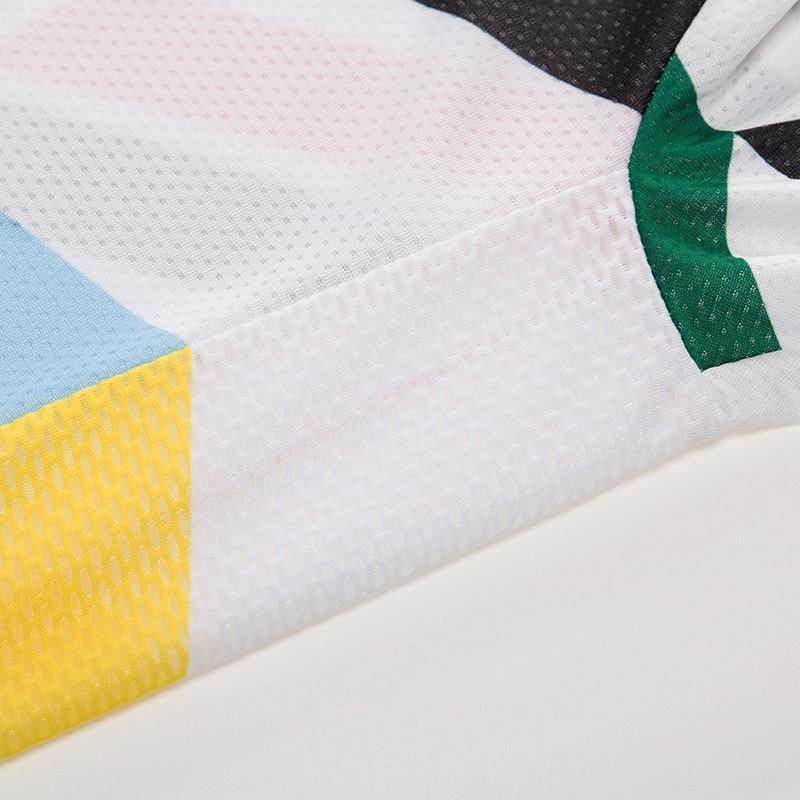 Sommer Kurze Reiten Fahrrad Radfahren Kleidung Set Männer Sport Trikots Anzüge Weiß Bib Hosen