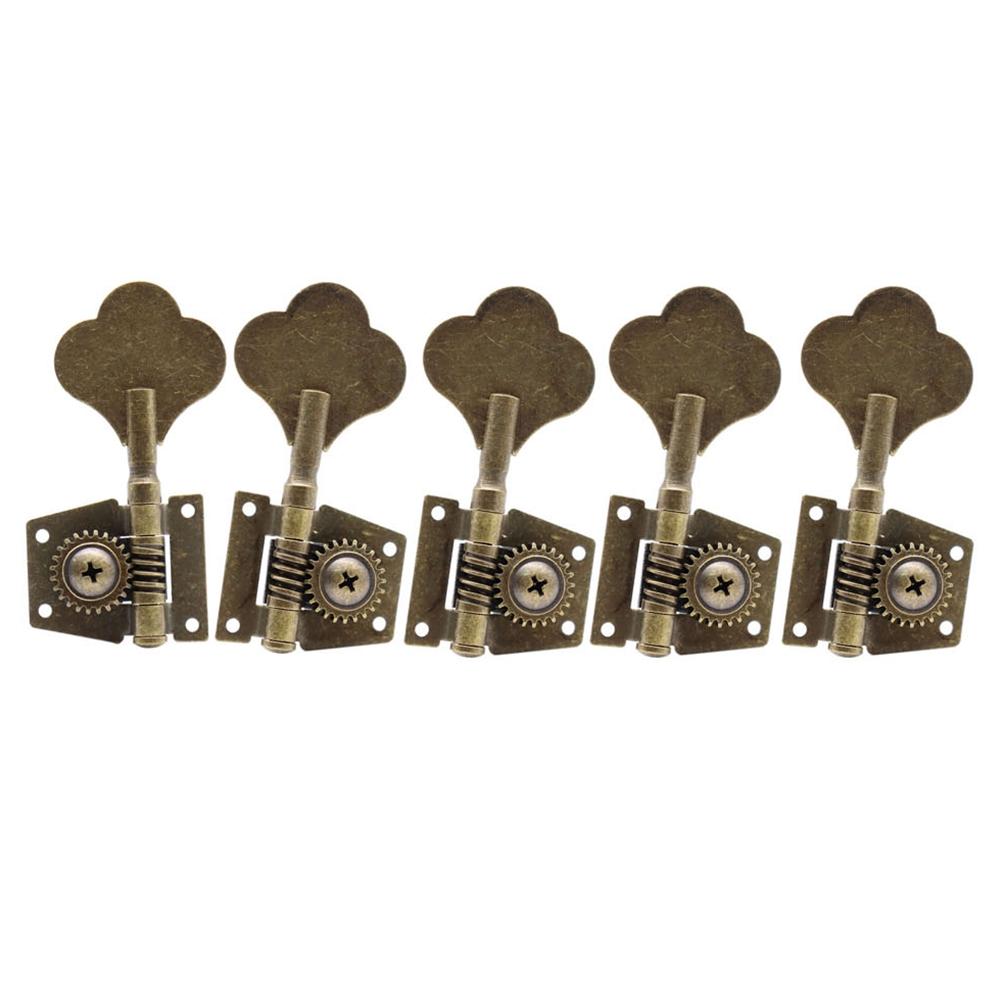 2L3R3L2R3L3R1L4R4L1R Open Gear Bass 5-String Tuners Tuning Pegs Keys Machine Heads For Bass Guitar Chrome Gold Black