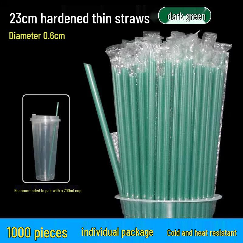 OEING Individually Wrapped Disposable Beverage Straws
