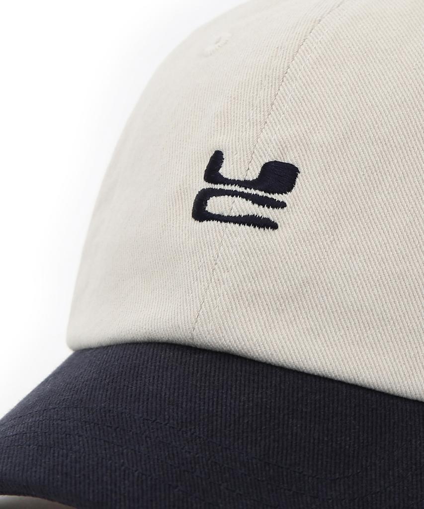 Eondeokeonteulol Four Seasons Cotton Logo Embroidered Basic Soft Top Unisex Ball Cap Uc / Washed B B / Navy Mix