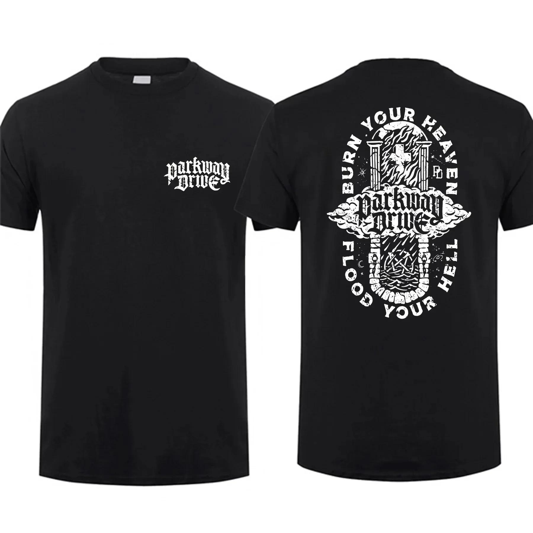 

Мода 2024 Мужская футболка Двусторонняя Тиски Черная От Parkway Drive Футболка с графикой Молодежная одежда Уличная одежда S-3XL#Цвет(4) XXXXXL