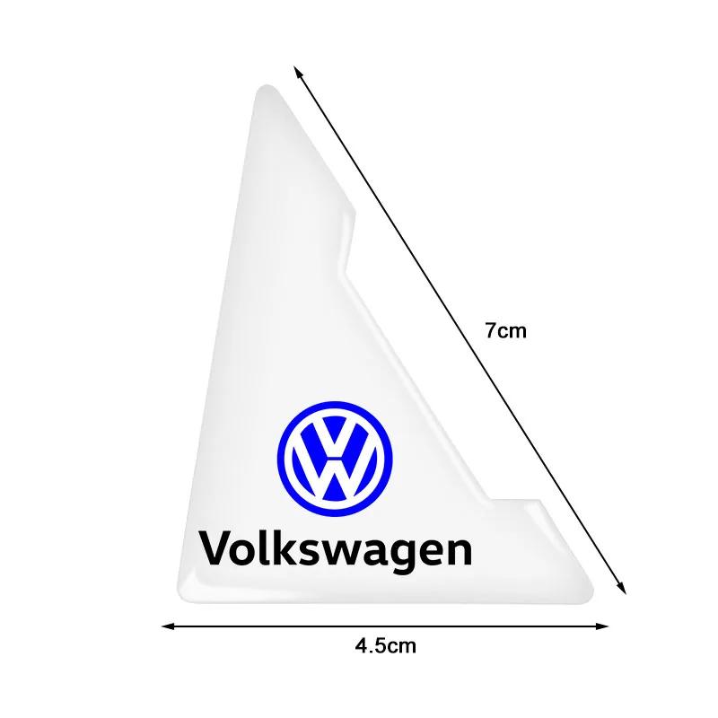 2pcs Silicone Car Door Corner Protector Anti-Collision Scratch Emblem for VW Golf Amarok T5 Phaeton ID3 Tiguan T-Cross GTI zj3