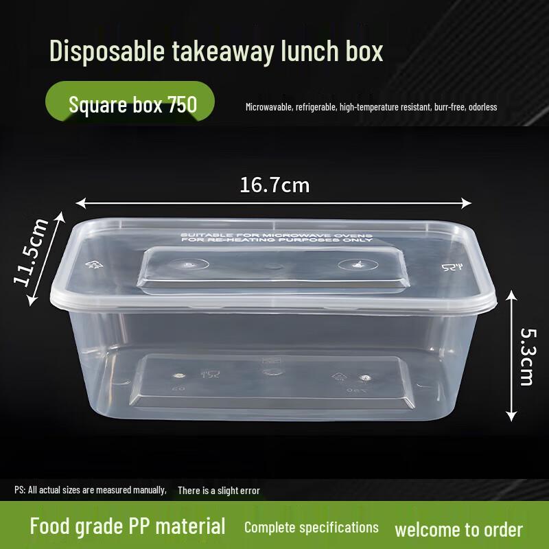 Disposable Rectangular Food Containers