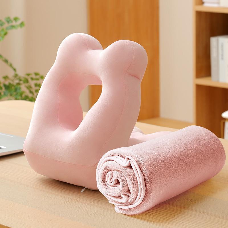 Office Nap Double-Sided Pillow for Desk or Face-Down Sleeping