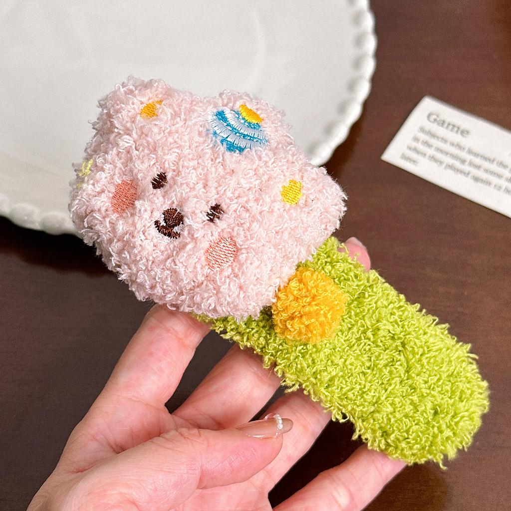 Plush Bear Hair Clip Women Cute Large BB Clip Sweet Simple Hair Accessories