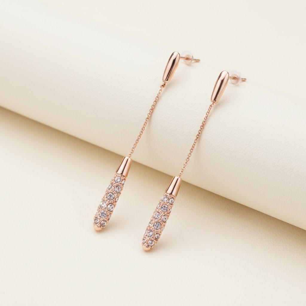 

Fashion Long Water Drop Earrings Simple Elegant Dangle Earrings Women Trendy Drop Earrings Jewelry Gift