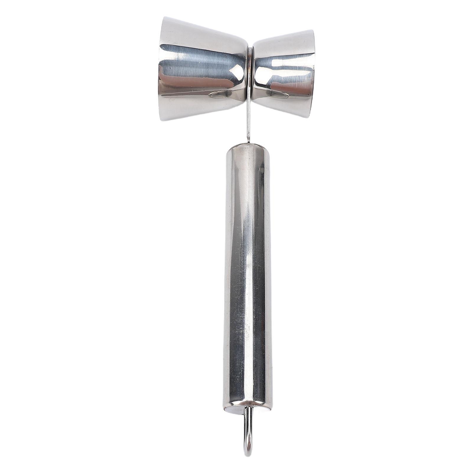 Cocktail Jigger 38ml 20ml Double Head Stainless Steel Reusable Bar Measuring Jigger with Handle