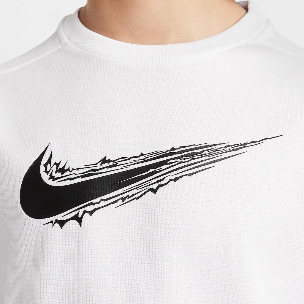 New Nike DryDri Fit T Shirt White Teenagers HF8100-100