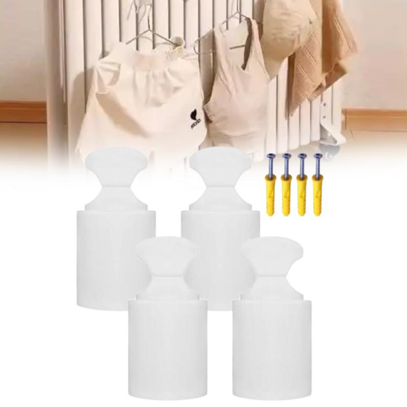 Radiator Bathroom Fixing Clip Hook With Screws For Small Basket Hanging Tool