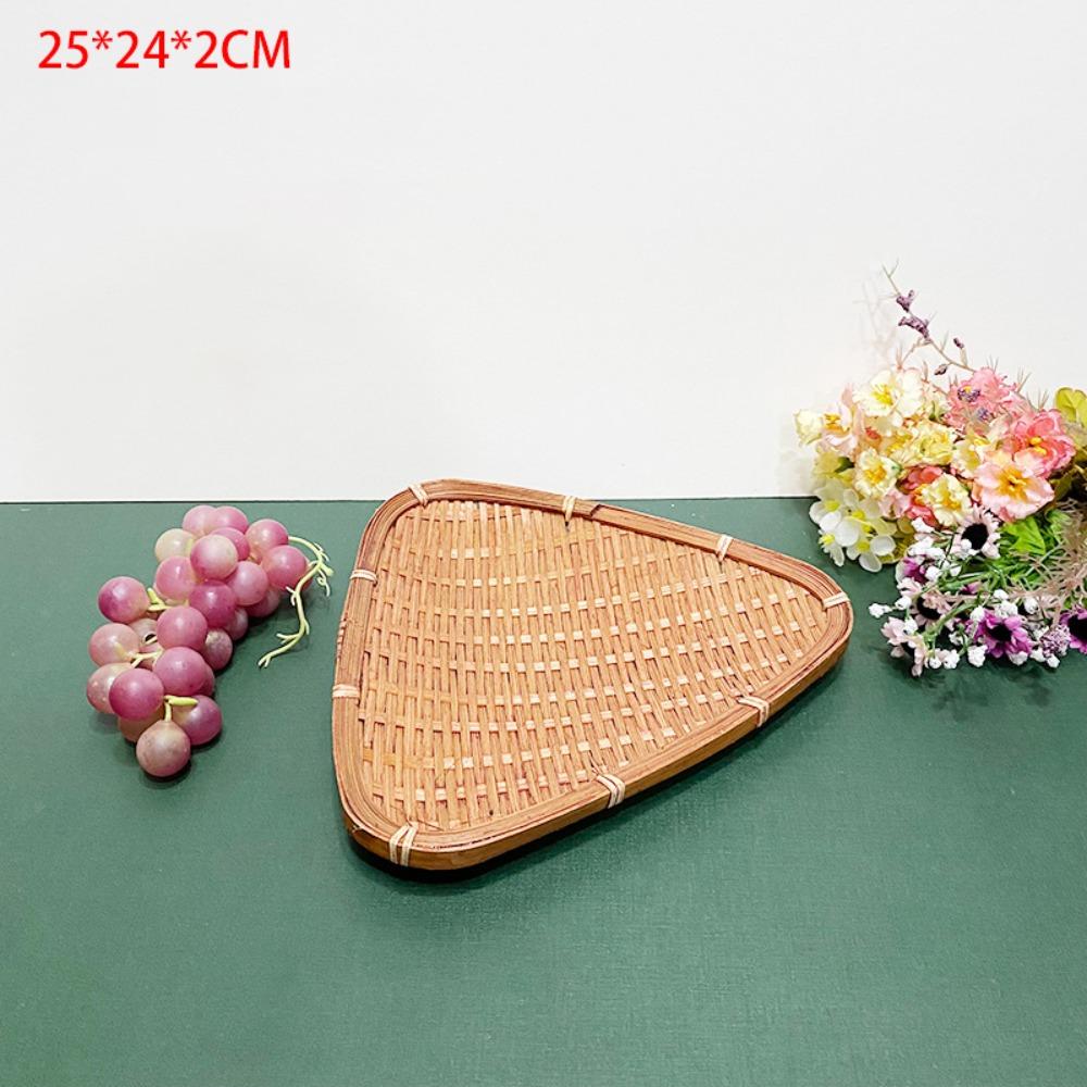Woven Storage Basket Handmade Fruit Basket Versatile Serving Tray  for Kitchen