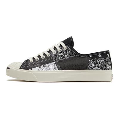 Jack Purcell Gold Standard Open Smile Cashew Flower Comfortable Versatile Low Top Canvas Shoes Unisex Sneakers Black White Gray 171724C