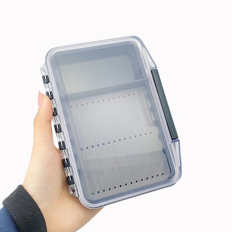 Spoon Hook Baits Organizers Tray Flying Fishing Tackle Waterproof Fly Storage Box Fishing Tackle Box with Sponge Pad