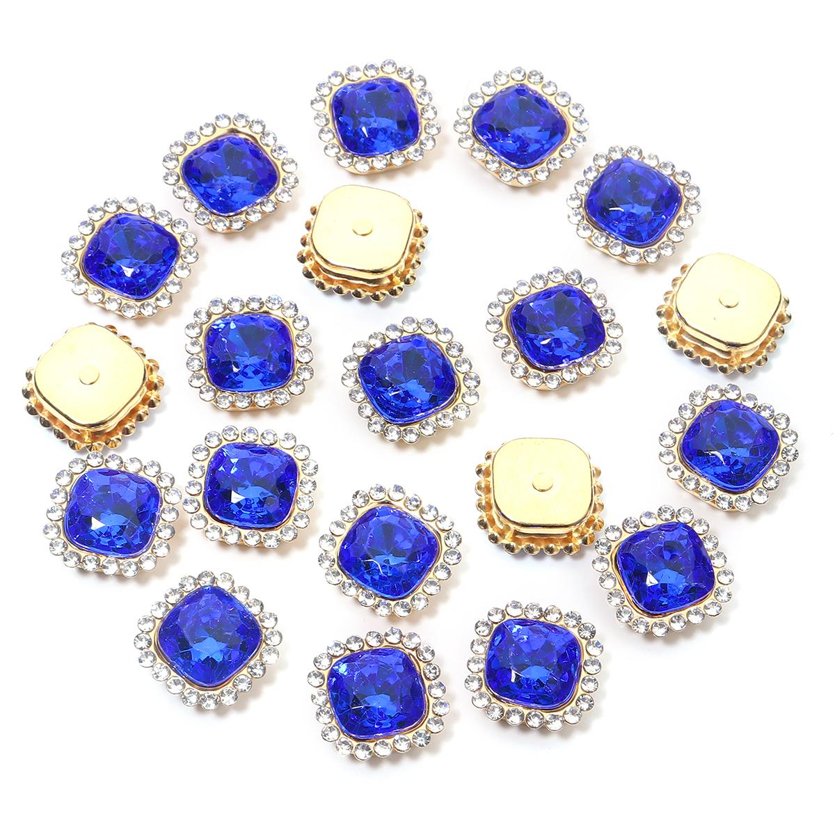 

20pcs Sunflower Sewing Claw Rhinestones Acrylic Beads Buttons Sew On Rhinestone For Clothes Sewing Jewelry Decoration Accessory