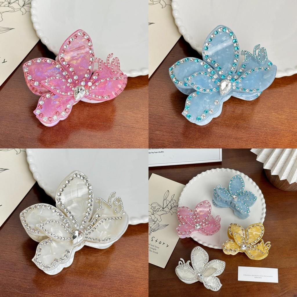 Chic Multi-color Floral Acetate Hair Claw Clips Perfect For Stylish Everyday Looks