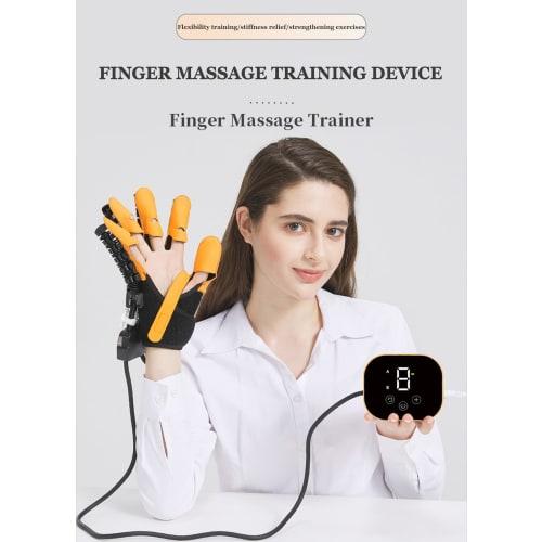 ASHLGQB Hand Rehabilitation Robot Gloves, Stroke Recovery Device, Adjustable Strength, Rechargeable Right and Left Hand Finger Rehabilitation Trainer