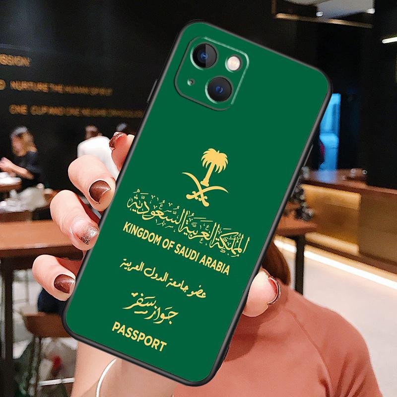 Saudi Arabia Flag Phone Case For iPhone 16 Pro Max 15 14 13 12 11 Pro Max Plus 12 13 Mini XR 16e Funda Cover