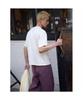 Saendeusaundeu (Unisex) Colored Overduck Pants Violet