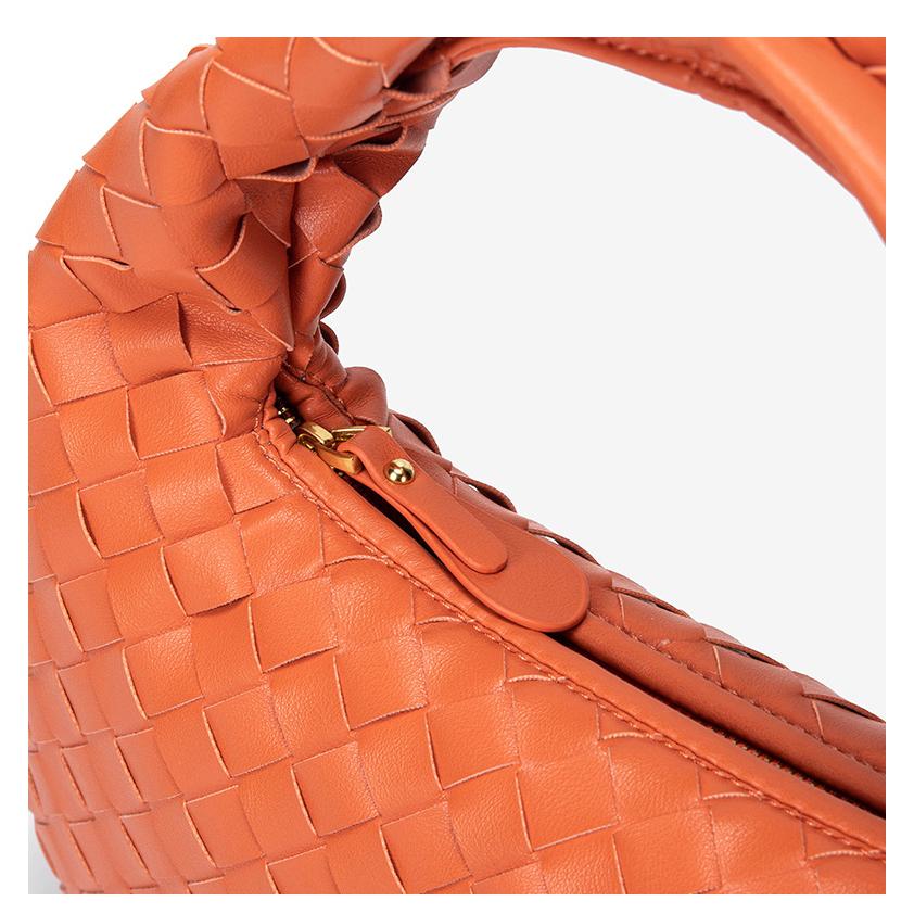 2025 Trendy Woven Hobo Bag for Women Style Half Moon Shoulder Bag Small Crescent Crossbody Purse