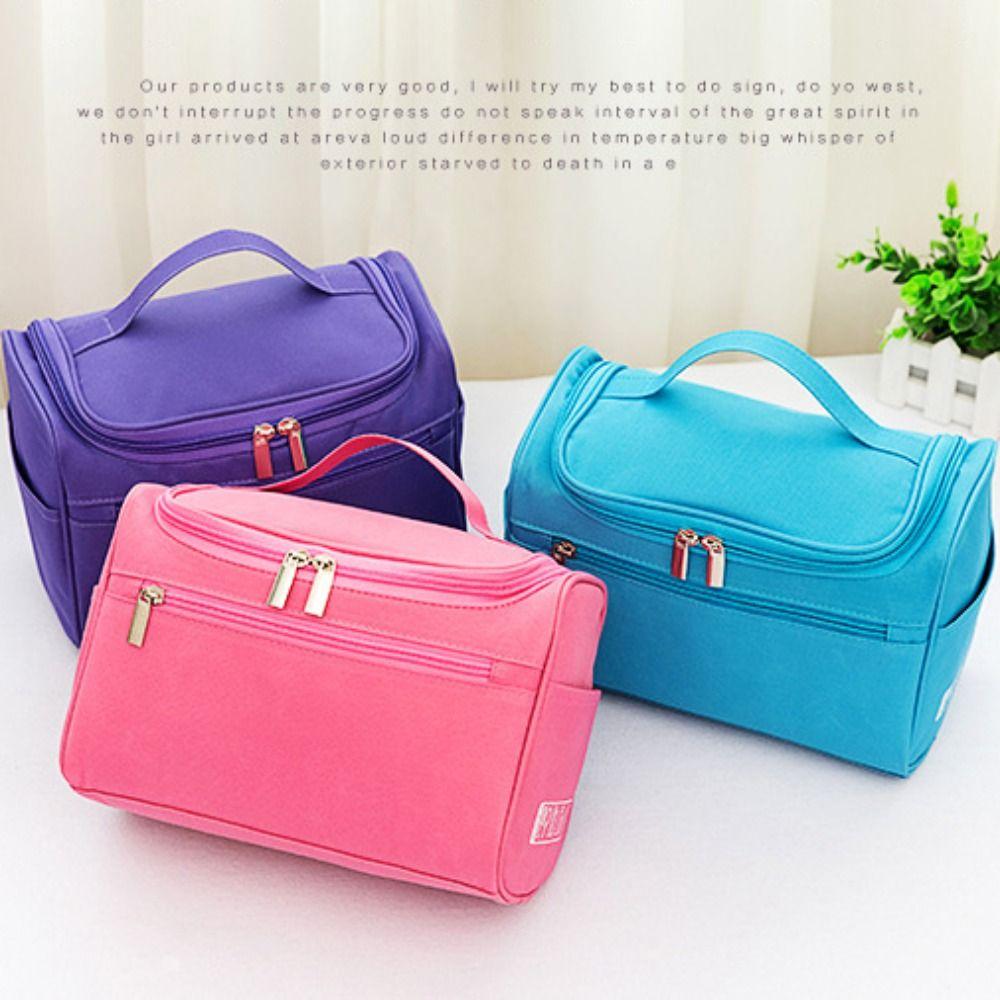 Waterproof Material Cosmetic Bag Large Size Organizational Design Travel Cosmetic Bag Cosmetics Storage Toilet Bag Storage Bags