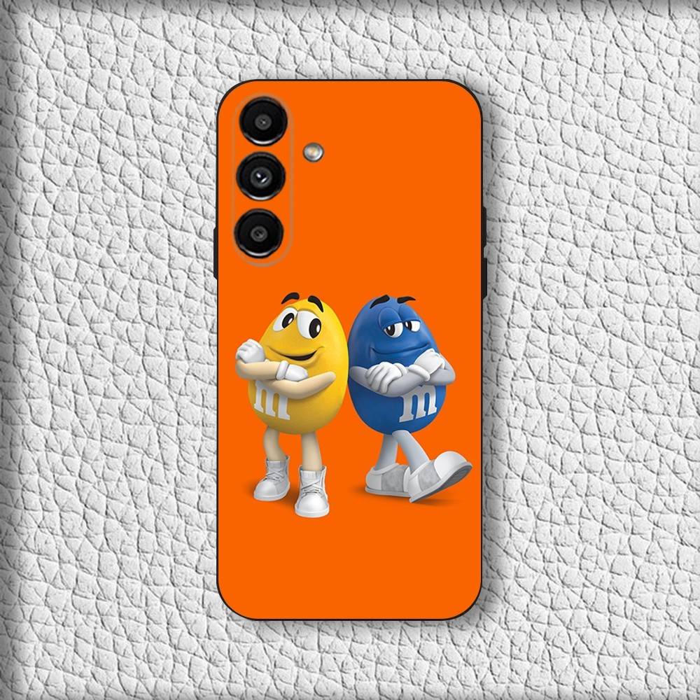 

M-MS Chocolate Phone Case For Samsung Galaxy A20,A21s,A22,A31,A32,A52,A53,A72,73,A80 Soft Black Cover Samsung a41