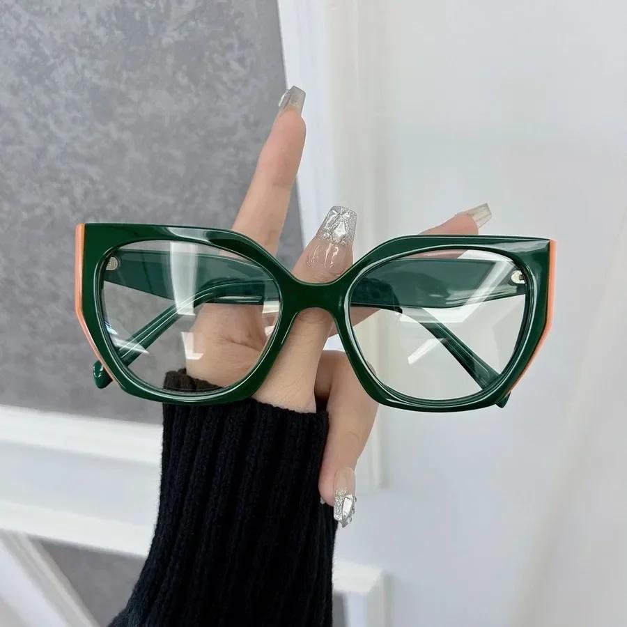 

Square Anti Blue Light Glasses Fashion Retro Classic Women Men Computer Gaming Eye Protection Plain Spectacles