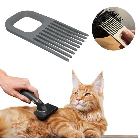 Kammreiniger mit breitem Zahndesign Haarkamm Entwirrer Reiniger Luftkissen Kammreiniger mit Aufhängeloch
