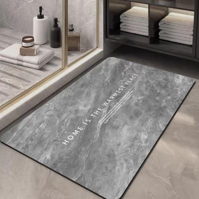 Diatom Mud Cushion Absorbent Bathroom Mat Marble Kitchen Foot Mat Toilet Door Mat Non-slip Absorbent