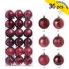 36p Christmas Alien Ball Pendant Christmas Tree Decoration Pendant Set Christmas Ball Festival Decoration Scene Arrangement