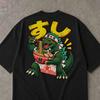 Kaiju Ramen Unisex T-Shirt, Japanese Noodle Graphic Tee, Retro Monster Shirt