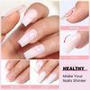 Poly Nail Extension Gel Color Set Crystal Jelly Nail Tips Extension Nude Clear Pink Nail Art French Nail DIY Nail Extension Gel Nail Starter Nail Art